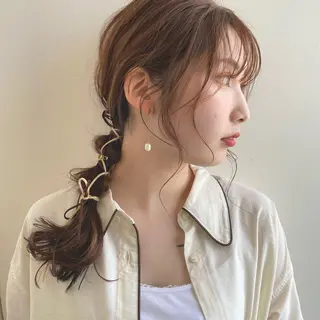 ロング 永井 瑞穂のヘアスタイル