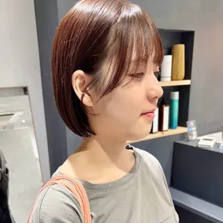 ショート カラー 🍊暖色×顔周り 🍊cocoroのヘアスタイル