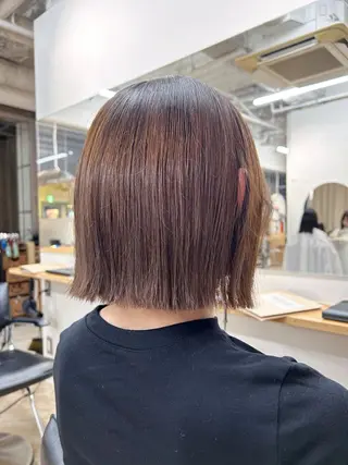 ミディアム 新潟/万代/レイヤー 韓国風/明間未来のヘアスタイル