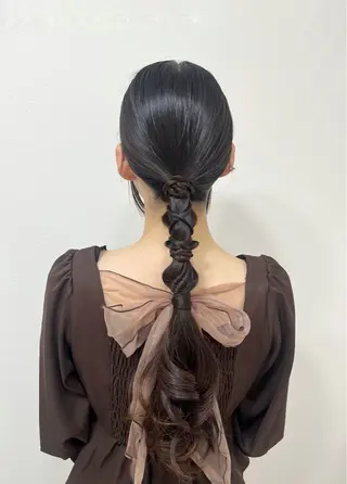 ロング ヘアアレンジ ヘアセットサロン /上坪愛美のヘアスタイル