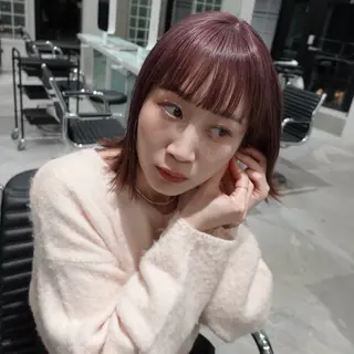 ミディアム カラー ヘアアレンジ 🌐サトウ リョウ🌐のヘアスタイル