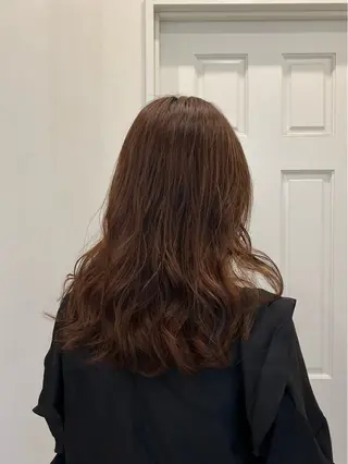 ロング パーマ コテ巻き風パーマ🌀 カラー/Asukaのヘアスタイル