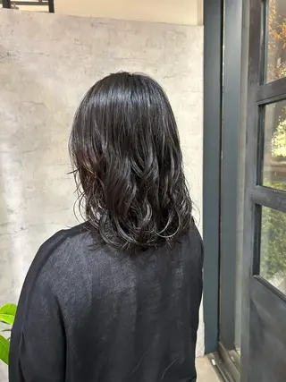 ミディアム ボブレイヤー/ ブリーチ/miyuuのヘアスタイル