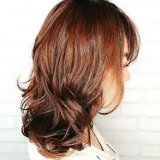 セミロング カラー パーマ ヘアアレンジ メンズ キッズ ネイル マツエク・マツパ 【西八王子】Siq ●FM●オーナーのヘアスタイル