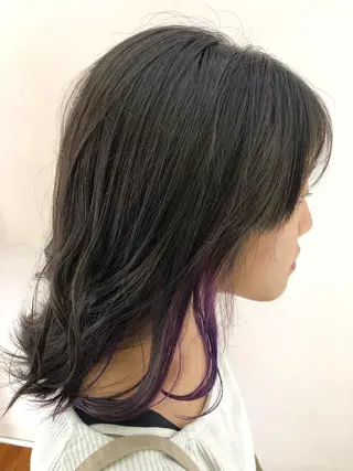 カラー 茅ヶ崎/ハイライト/ ハイトーン/関口実華のヘアスタイル