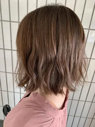 ミディアム カラー ハットリ /北習志野のヘアスタイル