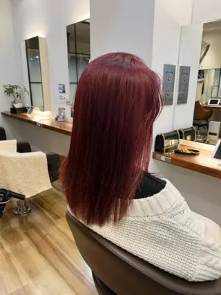 ロング カラー のりなが れおのヘアスタイル