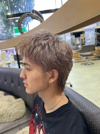 ショート カラー メンズ メンズカット/柏/韓 国/メンズパーマ航太のヘアスタイル