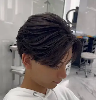 ミディアム ⭐️メンズ特化⭐️ パーマ　カラーのヘアスタイル