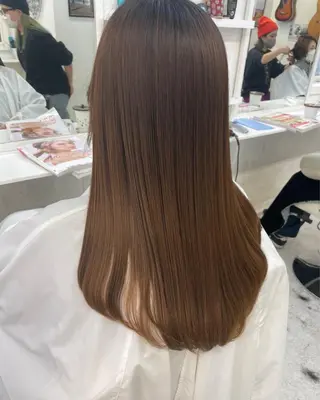 セミロング パーマ 篠崎 佑季のヘアスタイル