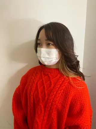 セミロング カラー ⭐️カラー特化⭐️ 安達佑紀のヘアスタイル