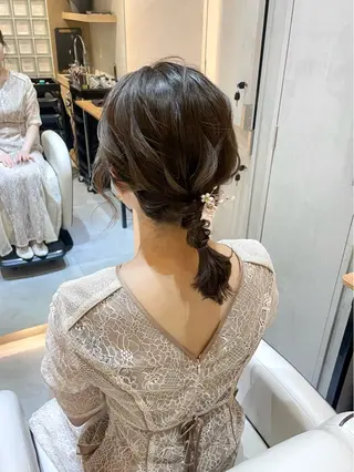 ミディアム ヘアアレンジ ヘアセット ✴︎Mai✴︎銀座のヘアスタイル