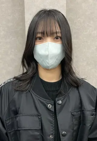 ミディアム カラー FRAME spa&hair room博多店【フレーム】所属・髪質改善|顔周り|博 多|川上智也のヘアスタイル