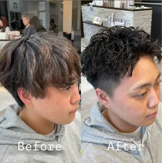 パーマ メンズ メンズ特化 / ツイスパ🔥高林拓斗のヘアスタイル