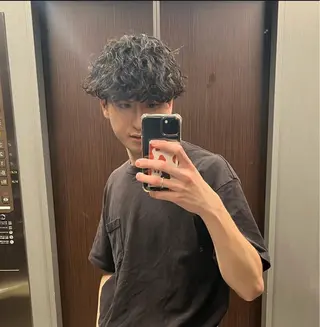 ショート パーマ メンズ fifth / 山下 和輝 海外風スタイルのヘアスタイル