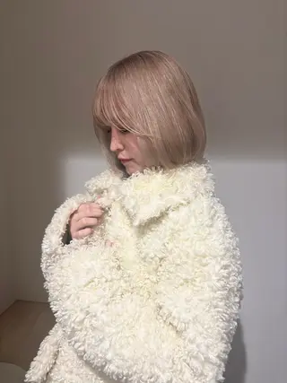 ショート カラー MONIQA sakae所属・hina/ハイトーン /ピンクカラー🎀のヘアスタイル