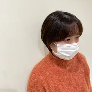 ショート カラー 巻けるケア縮毛矯正✨ ケアカラー✨山下のヘアスタイル