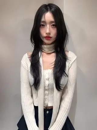 ロング カラー ❤カラーエクステ❤ BIZE梅田のヘアスタイル