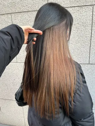 ロング カラー 似合わせ/ブリーチ/ 髪質改善/ミクෆ‪のヘアスタイル