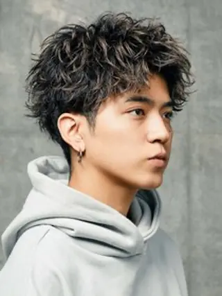 ショート パーマ メンズ fifth 渡部竜馬のヘアスタイル