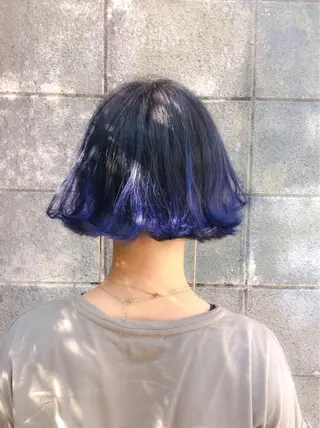 ショート ミディアム カラー 堀江/心斎橋/西大橋 四ツ橋【Vers】のヘアスタイル