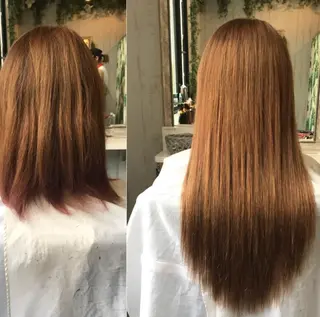 カラー ヘアアレンジ 大阪レミーエクステ チビ編み込みのヘアスタイル