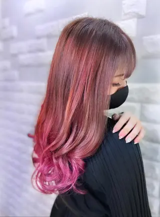 ロング カラー ヘアアレンジ Shelltie Fiel (シェルティフィエル)所属・次世代シールエクステ 錦糸町 小泉 朋之のヘアスタイル