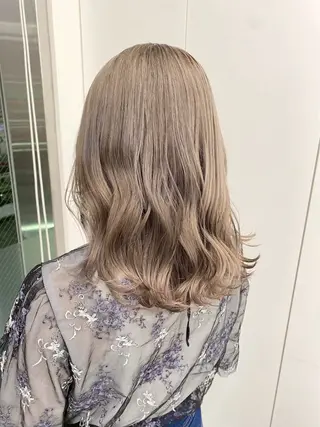 セミロング カラー トレンドカラー🩵 羽衣🎀横浜🪄ྀིのヘアスタイル