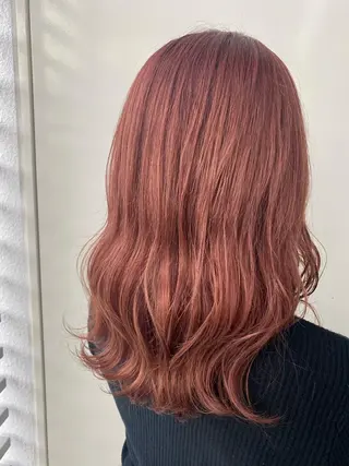 セミロング カラー 韓国ヘア顔周りカット 艶髪ベージュtamaのヘアスタイル