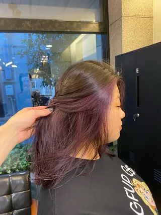 セミロング 西田辺/ タカスナオヤのヘアスタイル