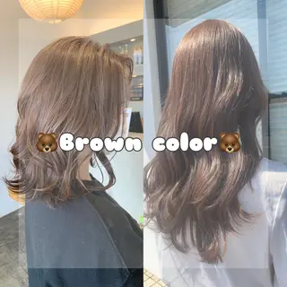 セミロング カラー ハイトーン職人💗 松本輝美のヘアスタイル