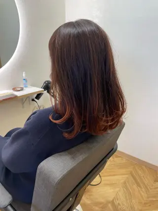 セミロング カラー TELA HAIR 大網店所属・TELAHAIRマネ ージャー島袋昂也のヘアスタイル