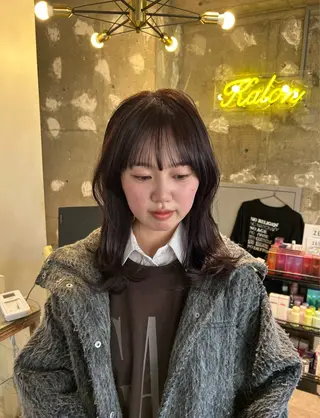 セミロング ano @anomukuiのヘアスタイル