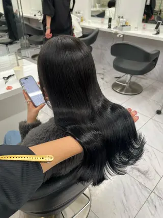 セミロング カラー 韓国レイヤーカット /REIのヘアスタイル