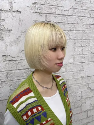 ミディアム ボブカットモデル 募集中りこ💎のヘアスタイル
