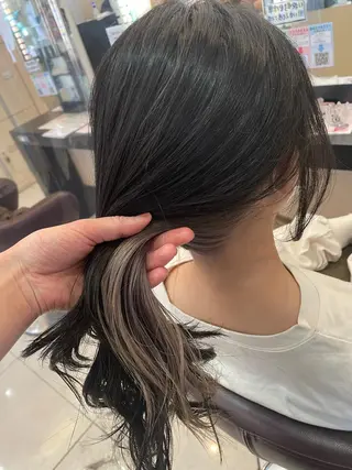 セミロング カラー ヘアアレンジ リリー /Men's/パーマのヘアスタイル