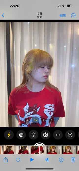 ミディアム カラー octo所属・梅澤 杏菜のヘアスタイル