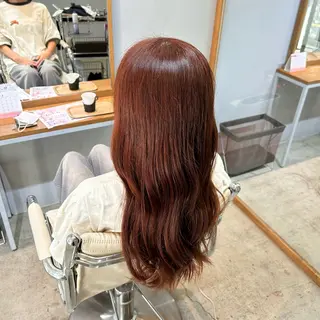 ロング カラー 坂 美来乃のヘアスタイル
