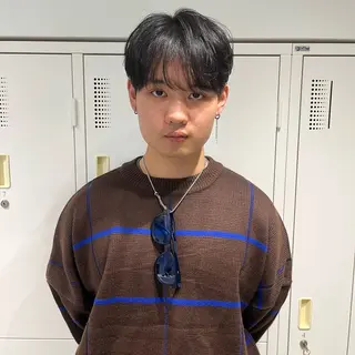 ショート パーマ メンズ メンズ特化 河内翔吾のヘアスタイル