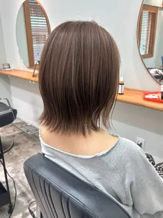 ミディアム カラー ENIEN MAKE’S 立川所属・ミカ💫/パーマ/ ボブ/暖色カラーのヘアスタイル
