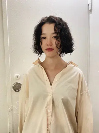 ミディアム パーマ THE  AGATA TOKYO所属・外国人風パーマ/デザ インカット🦕✨アミのヘアスタイル