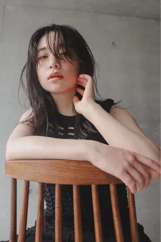 ミディアム タンバルモリパーマ 礒井メンキのヘアスタイル