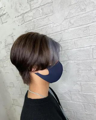 ミディアム カラー メンズ ブリーチ特化 ハイトーンRYOYAのヘアスタイル