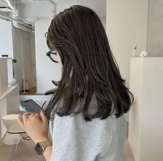 カラー トーンアップ 、 ダウン🧡青山紗弥華のヘアスタイル