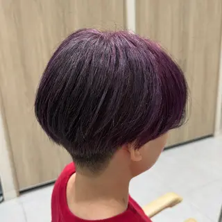 ショート カラー 韓国レイヤー｜ 透明感カラー｜ココナのヘアスタイル