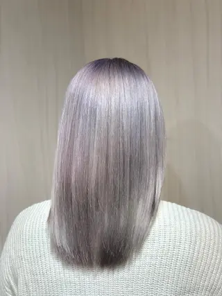 ロング カラー ヘアアレンジ ⭐️柏木皇気ブリーチ ムラ修正/他店直しのヘアスタイル