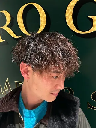 パーマ メンズ ヒロ銀座牛山 友晴のヘアスタイル