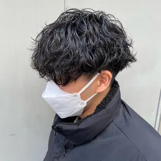 ショート カラー パーマ 【メンズ特化】 笹目純のヘアスタイル