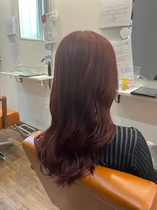 ロング カラー 廣川 真梨乃のヘアスタイル