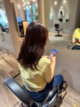 セミロング 【天満1艶髪】潤艶/ 髪質改善🌹釣本竜哉のヘアスタイル